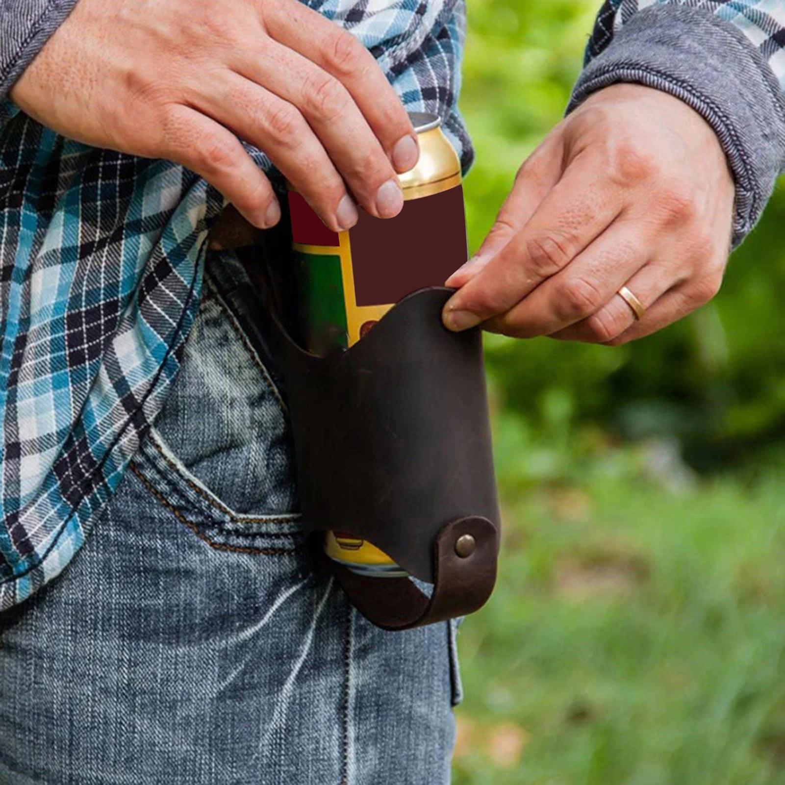 PU Leather Beer Bottle Waist C - Hydration Pack Outdoor ulasan dan harga