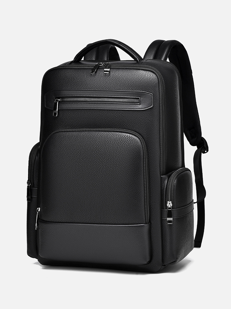 Men's Fashion Backpack PU Leat - Laptop Backpack 15.6 ulasan dan harga